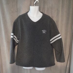 Roots XL Men's Dark Gray V-Neck Sweater